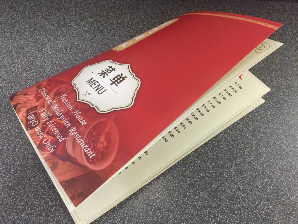 Seven Print - Soft Cover Booklet Menu printing Brisbane