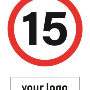 Speed Limit Sign - 02BD-Y0203G - 15 KMH